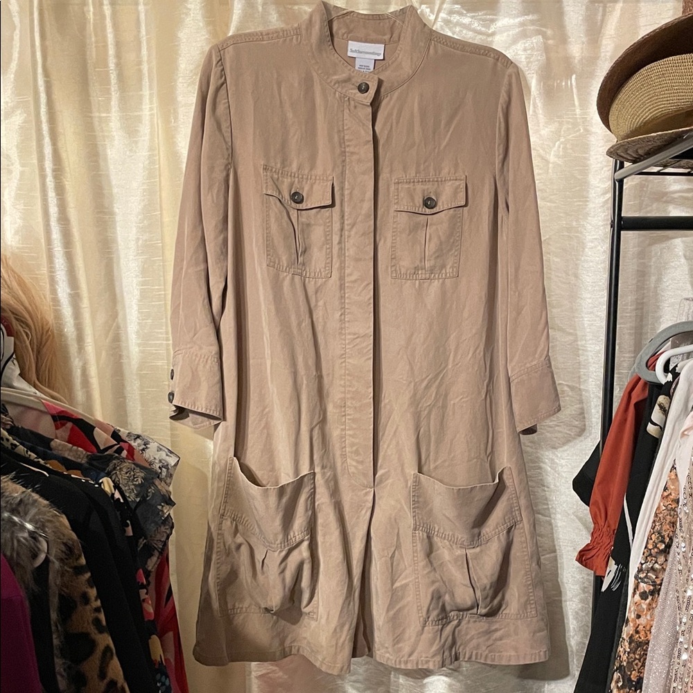 Soft Surroundings Utility Jacket in Tan